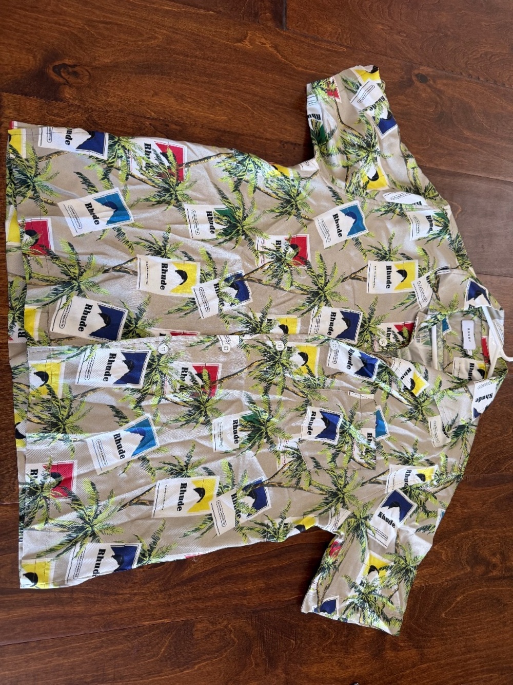 Rhude Cigarette Print Button Up